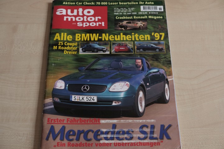Deckblatt Auto Motor und Sport (15/1996)